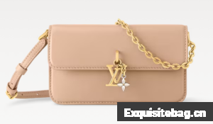 Louis Vuitton NEW Wallet On Chain LV Bloom M14581 Macchiato Cream