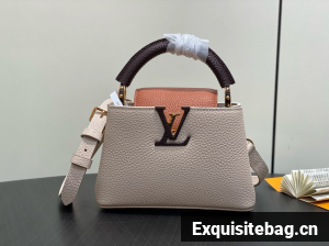 Louis Vuitton Ostrich Capucines BB M11908 Galet& Tan & Chocolate