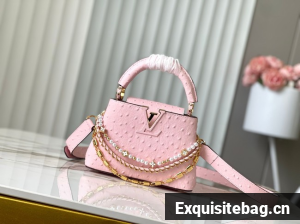 Louis Vuitton Ostrich Capucines Mini M11908 pink
