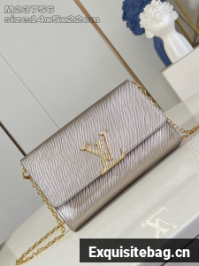 Louis Vuitton Pochette Louise M23756 light gray