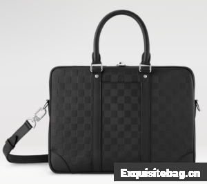 Louis Vuitton Porte-Documents Voyage PM N40444 black