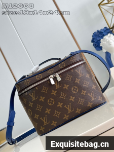 Louis Vuitton Vanity Chain Pouch M12668 dark blue