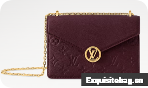 Louis Vuitton Wallet On Chain Rosy M25814 Grenat Red