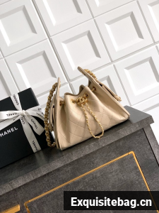 CHANEL 25 MINI HANDBAG AS5631 Apricot