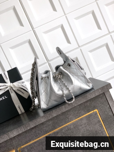 CHANEL 25 MINI HANDBAG AS5631 Silver