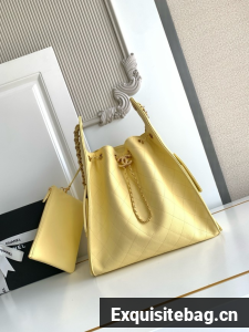 CHANEL 25 Medium Handbag AS5311 yellow