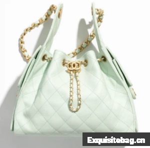 CHANEL 25 SMALL HANDBAG AS5293 Light Green