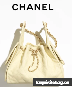 CHANEL 25 SMALL HANDBAG AS5293 Light Yellow