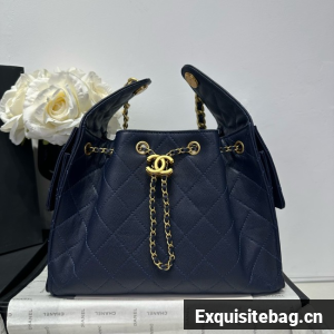 CHANEL 25 SMALL HANDBAG AS5293 dark blue