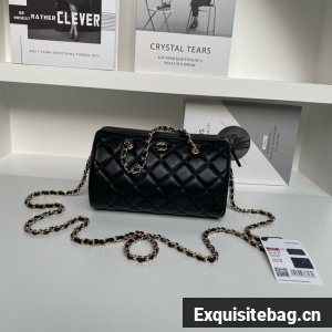 CHANEL CLUTCH WITH CHAIN AP4474 BLACK