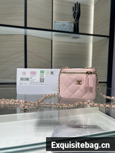 CHANEL Classic Small Vanity with Chain AP1340 pink