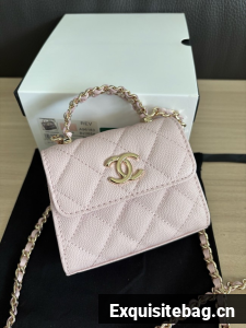 CHANEL Clutch With Chain 96183 pink