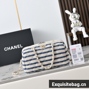CHANEL Clutch With Chain AP4986 blue