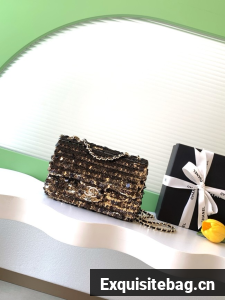 CHANEL Evening Bag AS4298 black&gold