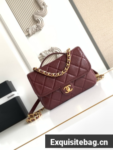 CHANEL Flap Bag AP5347 burgundy