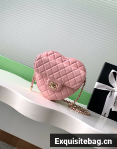 CHANEL Heart Bag AS5764 pink