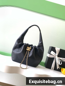 CHANEL Hobo Handbag AS5976 black