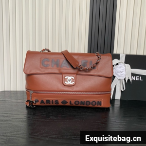 CHANEL Lambskin Shoulder Bags 9902 brown