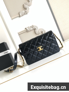 CHANEL Medium Flap Bag AS5618 black
