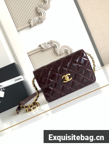 CHANEL Medium Flap Bag AS5618 Dark Brown