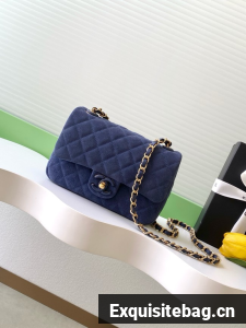 CHANEL Mini Flap Bag AS5989 blue