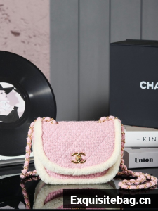 CHANEL SMALL HANDBAG 24N pink