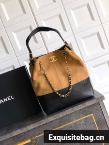 CHANEL Shopping Bag 99485 Black&brown