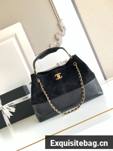 CHANEL Shopping Bag AS5434 black&black