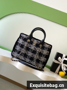 CHANEL Shopping Bag AS5688 Black & Grey