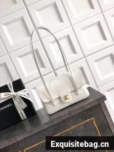 CHANEL Small Flap Bag AS6130 white
