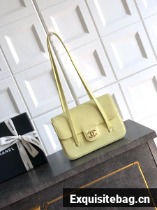 CHANEL Small Flap Bag AS6130 yellow