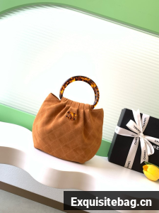 CHANEL Suede Small Hobo Bag AS6022 Camel