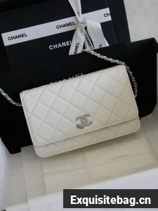 CHANEL Wallet On Chain AP3723 Cream