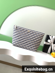 CHANEL Zipped Case AS4988 dark blue