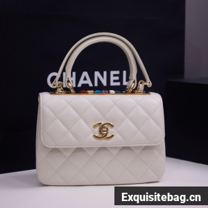 CHANEL mini Flap Bag With Top Handle 4654-3