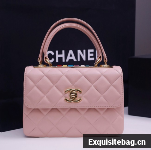 CHANEL mini Flap Bag With Top Handle 4654-4