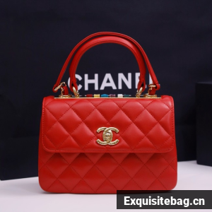 CHANEL mini Flap Bag With Top Handle 4654-6