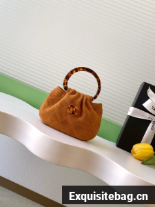 CHANEL mini Hobo Bag Suede AS4981 Camel