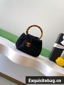 CHANEL mini Hobo Bag Suede AS4981 black