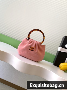 CHANEL mini Hobo Bag Suede AS4981 pink