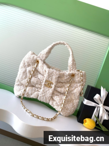 Chanel Bow Bag AS5851 Beige & White
