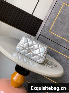 Chanel CLASSIC Original Lambskin 11.12 HANDBAG AS6563 Silver