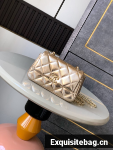 Chanel CLASSIC Original Lambskin 11.12 HANDBAG AS6564 gold