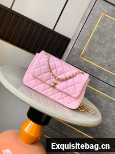 Chanel CLASSIC Original Lambskin 11.12 HANDBAG AS6565 pink