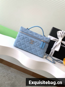 Chanel CLUTCH WITH CHAIN Denim AP4407-2 blue