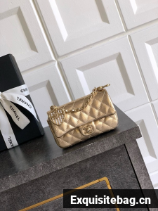 Chanel Classic Mini Bag with hook AP4760 gold