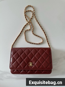 Chanel Classic Wallet On Chain Grained Calfskin AP4241-15