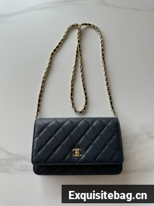Chanel Classic Wallet On Chain Grained Calfskin AP4241-7