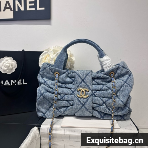 Chanel Denim Bow bag AS5851 blue
