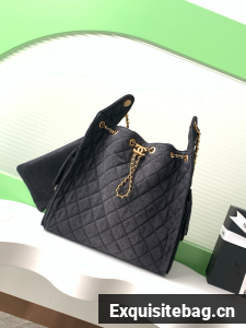 Chanel Denim HOBO BAG AS5231 black